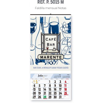 CALENDARIO DE PARED 23.5 x 34 cm.