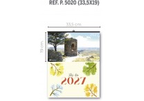 CALENDARIO MENSUAL DE PARED 33.5 x 30 cm