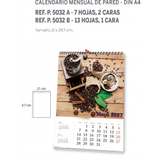 CALENDARIO MENSUAL DE PARED