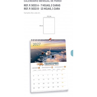 CALENDARIO DE PARED CON WIRE-O